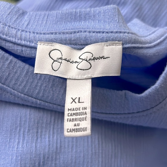 Jessica Simpson Blue T-Shirt Dress, Size XL - Picture 7 of 10